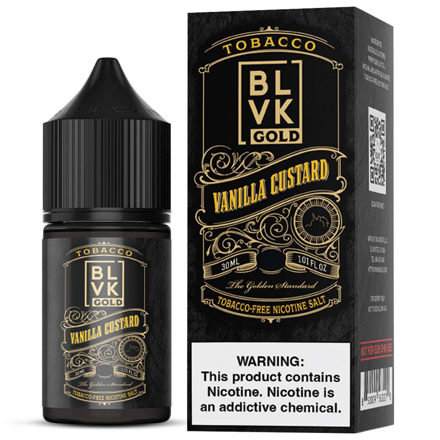 BLVK Salt- Gold Vainilla Custard 30ml 35mg