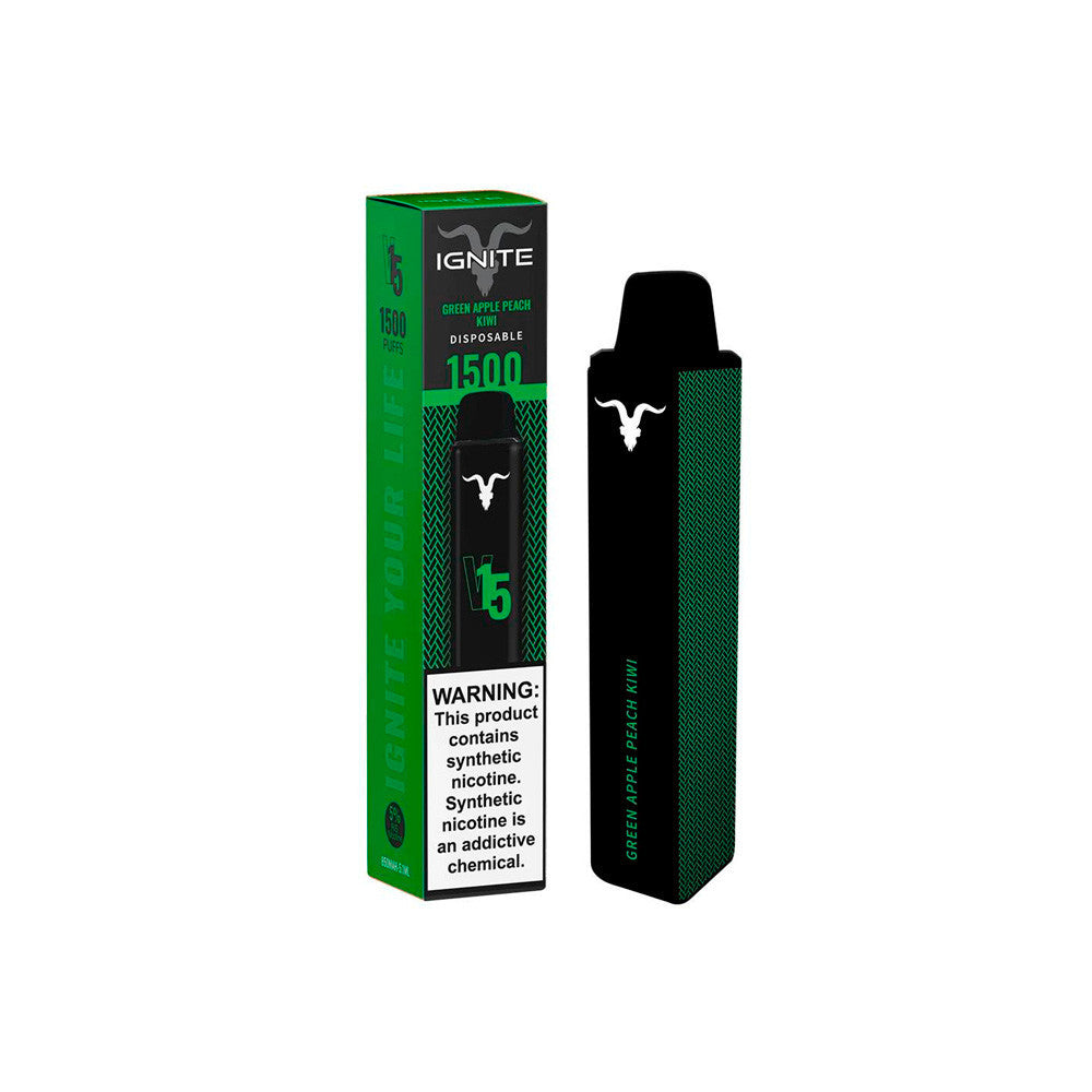 Pod Desechable Ignite V15 - Green Apple Peach Kiwi