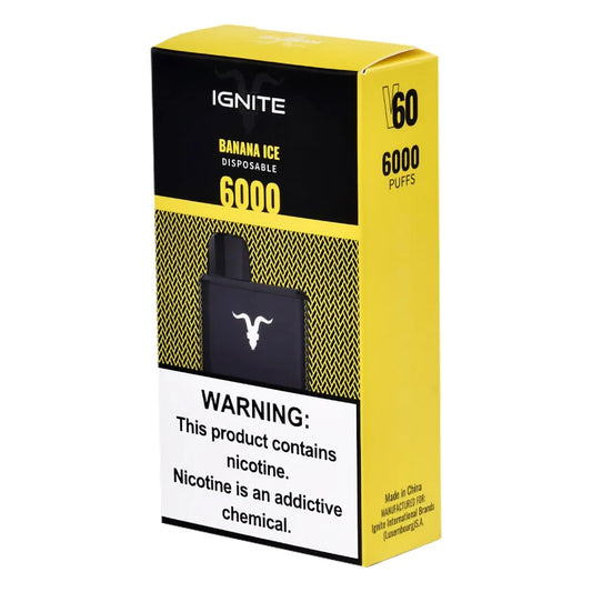 Pod Desechable Ignite V60 - Banana Ice