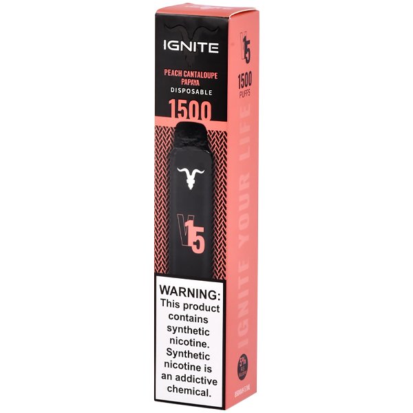 Pod Desechable Ignite V15 - Peach Cantaloupe